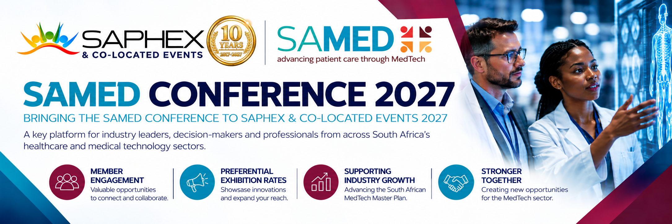 SAPHEX and SAMED Conference partnership announcement