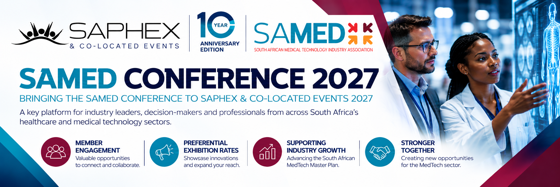 SAPHEX and SAMED Conference partnership announcement